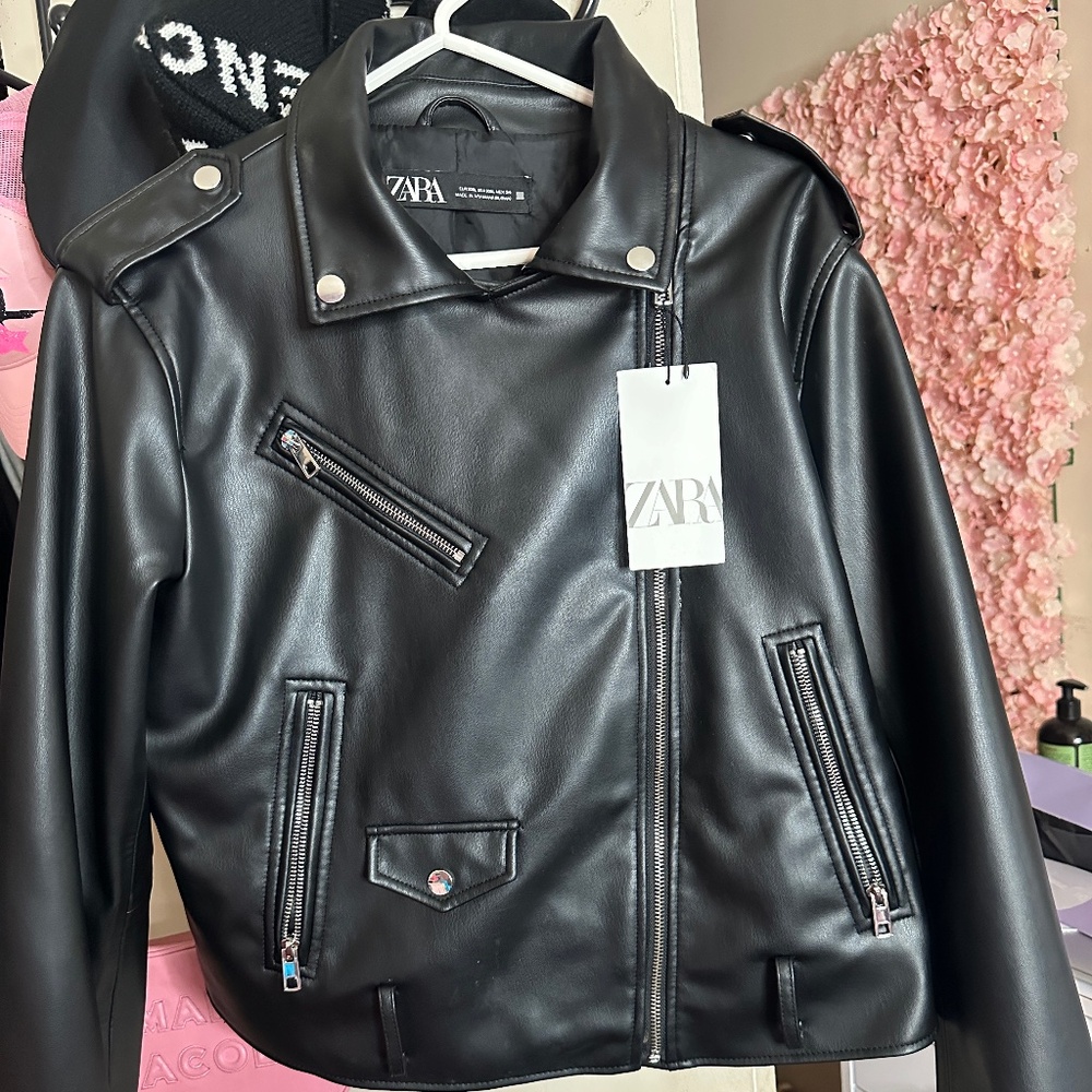 Zara leather jacket